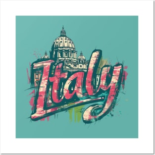 Italy t-shirt Posters and Art